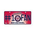 Nationals MLB #1 Fan Metal License Plate