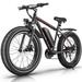 Gocio 26 4.0 Fat Tire Electric Bike for Adults 500W Adults E Bike 48V 13Ah Removable Li-Ion Battery Professional 7-Speed Electric Mountain Bicycle Beach Bike Snow Bike Ebike for Men UL2849