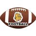 R and R Imports Minnesota Duluth Bulldogs 4-Inch Round Football Vinyl Decal