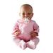 Ann Lauren DollsÂ® Pink Romper Fits Ann Lauren 15-18 Inch Baby Dolls- Baby Doll Clothes