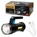 Bright Rechargeable Searchlight Handheld LED Flashlight Tactical Flashlight with Handle Waterproof Spotlight Ultra-Long Standby Electric Torch with USB Output