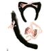 Pretty Little Kitty Instant Dress Up Kit Includes Headband Tail and Bowtie