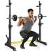 HOMFY Multi-Function Adjustable Squat Rack Stand Home Gym Barbell Rack Bench Press Rack Weightlifting Dumbbell Racks