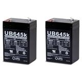 6V 4.5AH Battery for Kalee Warrior Motorcycle KL-20037 - 2 Pack