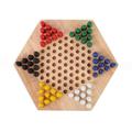 TureClos Hexagon Board Game Educational Table Game Chess Halma Chess Game Preschool Strategy Chess Game with Honeycomb Board 60 Chess Pieces 6 Colors for Kids Kindergarten Children