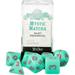 Series IV Painter s Palette Polyhedral Dice Sets - Full Sets of 7 Tabletop RPG Dice in Clear Acrylic Display Box - 20 Fresh Colors to Choose - Collectible TTRPG DND Accessories (Mystic Matcha)