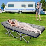 Docred Folding Camping Cots for Adults Folding Cot Bed Camping Bed Camp Cot Portable Military Cot Heavy Duty Wide Sleeping Cots with Carry Bag for Camp Office Use