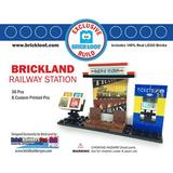 Exclusive Brick Loot Build Railway Train Station by BrickBuildersPro - 100% LEGO bricks