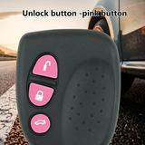 XWQ 3Pcs/Set Remote Key Button Cover Lock/Unlock/Trunk Standard Pink Long Service Life Key Button Cover for Holden Commodore VS VT VX VZ