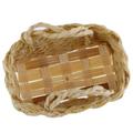 Mmucco 1/12 Dollhouse Miniature Accessories Rattan Frame Hand-Woven Vegetable Basket