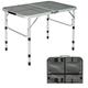 Folding Grill Table for Camping Lightweight Aluminum Metal Stand