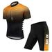 Men s Summer Short Suits Cycling Set Cycling Jersey with 5D Padded Riding Shorts Quick Dry Breathable Cycling Jersey Set for Outdoor Sport Cycling Biking