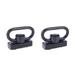 2 Set QD Quick Release Sling Swivels Kit With Keymod Sling Mount Adapter Hunting Outdoor Sports Mount Black