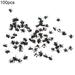FLW 100Pcs Fake Flies Realistic Tricky Props Plastic Halloween Party Simulated Insect Fly Prank Toys