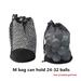 Sports Mesh Net Bag Black Nylon golf bags Golf Tennis 16/32/56 Ball Carrying Drawstring Pouch Storage bag