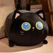 Children Gift Birthday Gift Appease Doll Sofa Cushion Cartoon Room Decoration Accompany Toy Cat Plush Toy Stuffed Animals Plush Doll Stuffed Toy BLACK 70CM