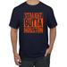 Straight Outta Houston HOU Fan | Fantasy Baseball Fans | Mens Sports Graphic T-Shirt Navy Large