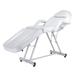 Veryke Folding Massage Table 75 Professional Massage Bed 3 Fold Lash Bed Adjustable 3 Folding Spa Bed Facial Cradle Salon Bed Tattoo Chair White