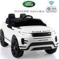 iRerts White 12V Land Rover Battery Powered Ride on Electric Cars Kids Ride on Toys with Remote Control Music LED Light Electric Vehicles for Kids Boys Girls Kids Electric Cars for 3-6 Ages Gifts