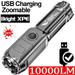 1/2/3/4Pcs Super Bright ABS Strong Light Focusing Led Flashlight Handheld Torch Light