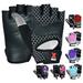 MRX Weight Lifting/Exercise Grip Gloves for Women Great for Workouts Weight Training and More Black Grey Medium