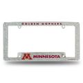 Rico Industries Minnesota College 12 x 6 Chrome All Over Automotive Bling License Plate Frame Design for Car/Truck/SUV