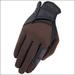 55HE 11 Size Heritage X-Country Glove Horse Riding Leather Stretchable Black Brown