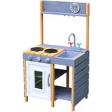 Critter Sitter Chidren s Wooden Outdoor Play Kitchen with Sink Stove and Oven - CSPK0101-NWG