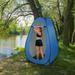 BaytoCare Pop up Oxford Shower Tent Blue Waterproof Automatic Blue
