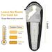 -5-10 â„ƒ Mummy Sleeping Bag Cold Weather Compact Travel Camping w Carrying Case Black Grey Color