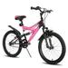JOYSTAR Contender 20 Inch Kids Mountain Bike for 7-13 Years Boys & Girls Kids Bicycle with Full Dual-Suspension Steel Frame and 1-Speed Drivetrain with Kickstand Multiple Colors