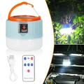 LELINTA Solar Camping Lights LED Outdoor Camping Light Tent Lamp USB Rechargeable Bulb Lantern Torch IPX45 Waterproof 3 Light Mode for Hiking Camping Tent Hunting