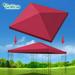 10 x 10 FT Replacement Canopy Top Cover Single Tiered Patio Sunshade Upgraded UV Protection Gazebo Tent Canopy Cover ONLY
