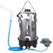 12L Portable Camping Shower Bag with Foot Pump and Shower Head Hose for Camping Hiking Backpacking