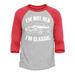 Shop4Ever Men s I m Not Old I m Classic Raglan Baseball Shirt XX-Large Heather Grey/Red