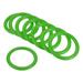 Uxcell 4cm Plastic Carnival Ringtoss Rings Hoop Party Favor Game Green 24 Pack