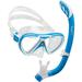 Cressi Pegaso & Iguana Blue/White (Blue/White Semi-dry Snorkel)