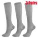 3 Pairs Sport Compression Socks Men & Women 20-30 mmHg Graduated Knee High Stocking for Running Marathon Basketball Varicose Veins Nursing L/XL