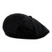 yuehao berets fashion men s classic beret newsboy flat cap casual golf cabbie hat black