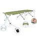 OverPatio Folding Chaise Lounge Outdoor PortableFolding Camping Bed Cot Green