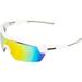 RAWLINGS RY134 Youth Baseball Shielded Sunglasses Lightweight Sports Youth Sport (White/Orange)