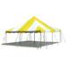 TentandTable Premium Outdoor Event Party Canopy Pole Tent Yellow 20 ft x 20 ft