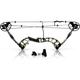 SereneLife Composite Style Camouflage Compound Bow-320 FPS Hunting Archery Gear W/ Peep Sight