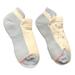 Dr. Motion Womens Socks No Show Compression White Polka Dots Design Shoe Size: 4 - 10