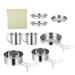 OUNONA 8 Pcs Camping Cookware Kit Backpacking Cooking Set Outdoor Cook Equipment Parts