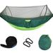 Large Camping Hammock with Mosquito Net 2 Person Pop-up Parachute Lightweight Hanging Hammocks Tree Straps Swing Hammock Bed for Outdoor Backpacking Backyard Hiking 114 (L) X 55 (W)