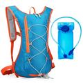 JIAN YA NA Hydration Pack Backpack with 2L Water Bladder for Outdoor Hiking Running Cyclingï¼ˆBlueï¼‰