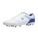 DREAM PAIRS Mens Soccer Cleats Outdoor Football Shoes Firm Ground Soccer Shoes SUPERFLIGHT-2 WHITE/ROYAL Size 7.5