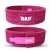 RAD Weight Lifting Belt for Powerlifting and Deadlifting - Adjustable Lever Buckle Belt for Weightlifting (Pink M)