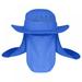 50+ UPF Fishing Cap with Ear Neck Flap Cover Outdoor UV 360 Degree Face Protection Waterproof Quick Dry Sun Hat Visor Neck Cover Cap For Hiking Fishing